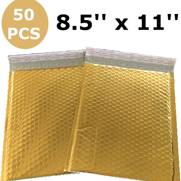 Other - Bubble mailers 8.5 x 11 inches Heavy Gold